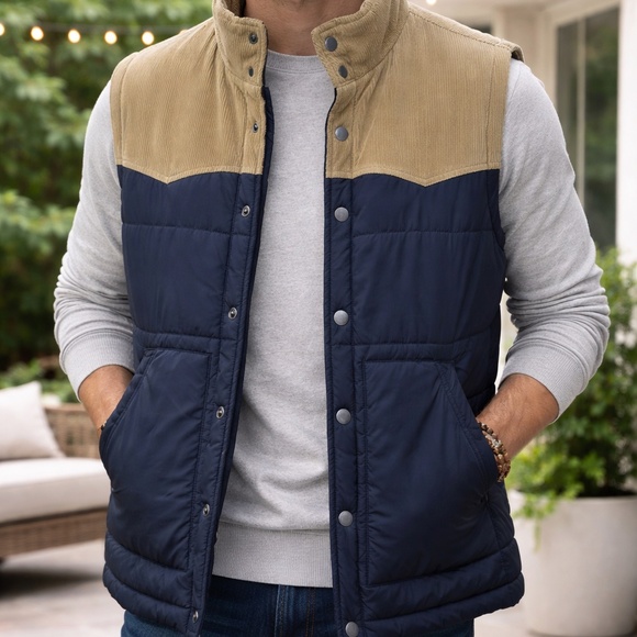 Union Other - Union Nordstrom Nylon Corduroy Sleeveless Vest M